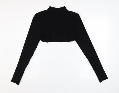 Womens UK Size 12 River Island Black Shrug Jumper