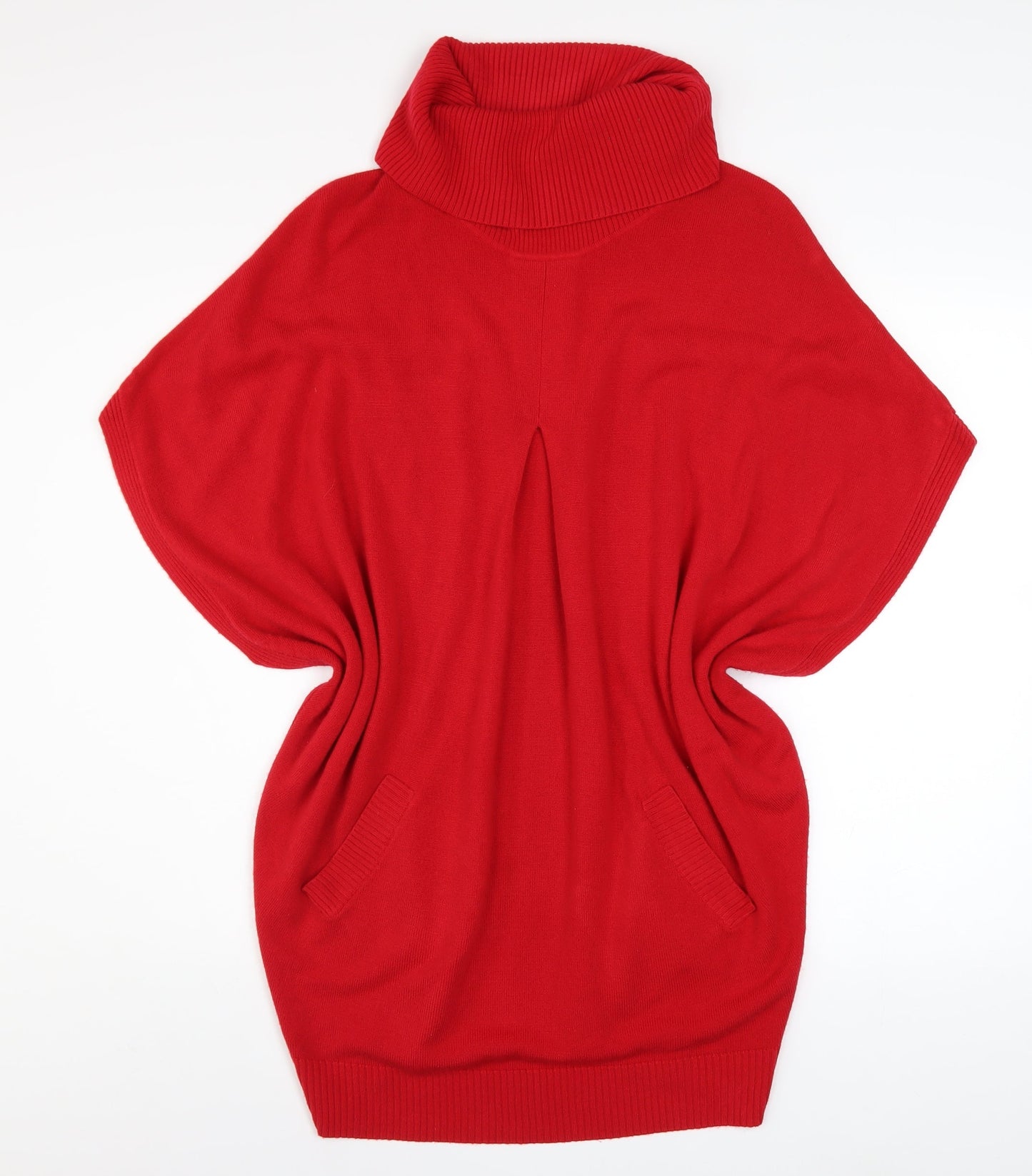 Womens UK Size 12 Betty Barclay Red Cape Jumper