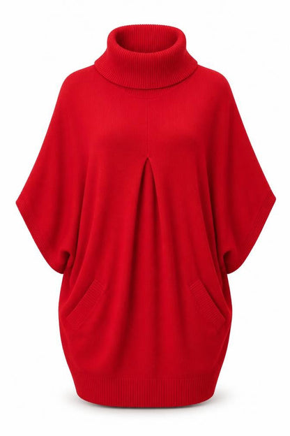 Womens UK Size 12 Betty Barclay Red Cape Jumper