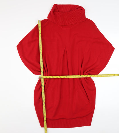 Womens UK Size 12 Betty Barclay Red Cape Jumper