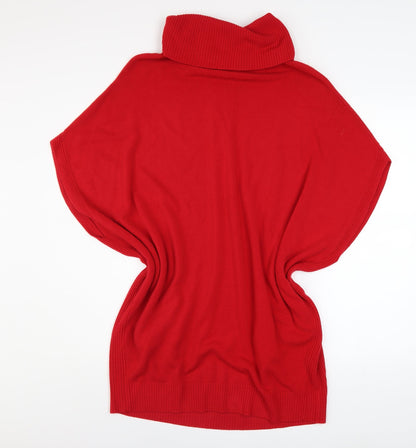 Womens UK Size 12 Betty Barclay Red Cape Jumper