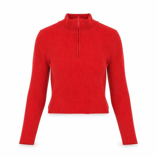 Womens UK Size S Urban Outfitters Red Cropped T-Shirt