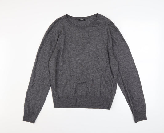 Mens UK Size XL Massimo Dutti Grey Pullover Jumper