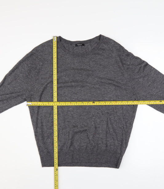 Mens UK Size XL Massimo Dutti Grey Pullover Jumper
