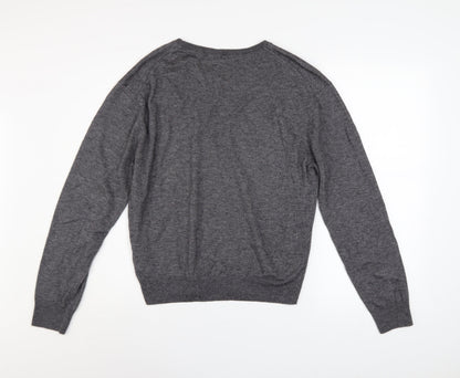 Mens UK Size XL Massimo Dutti Grey Pullover Jumper