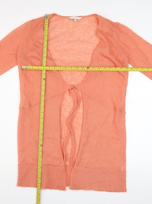 Womens UK Size 12 Rocha.John Rocha Orange Cardigan Jumper