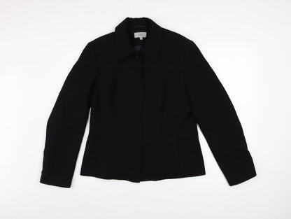 Marks and Spencer Women Black Size 14 Classic Blazer Jacket