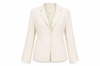 Episode Women's Ivory Wool Blend Blazer Jacket Size 12