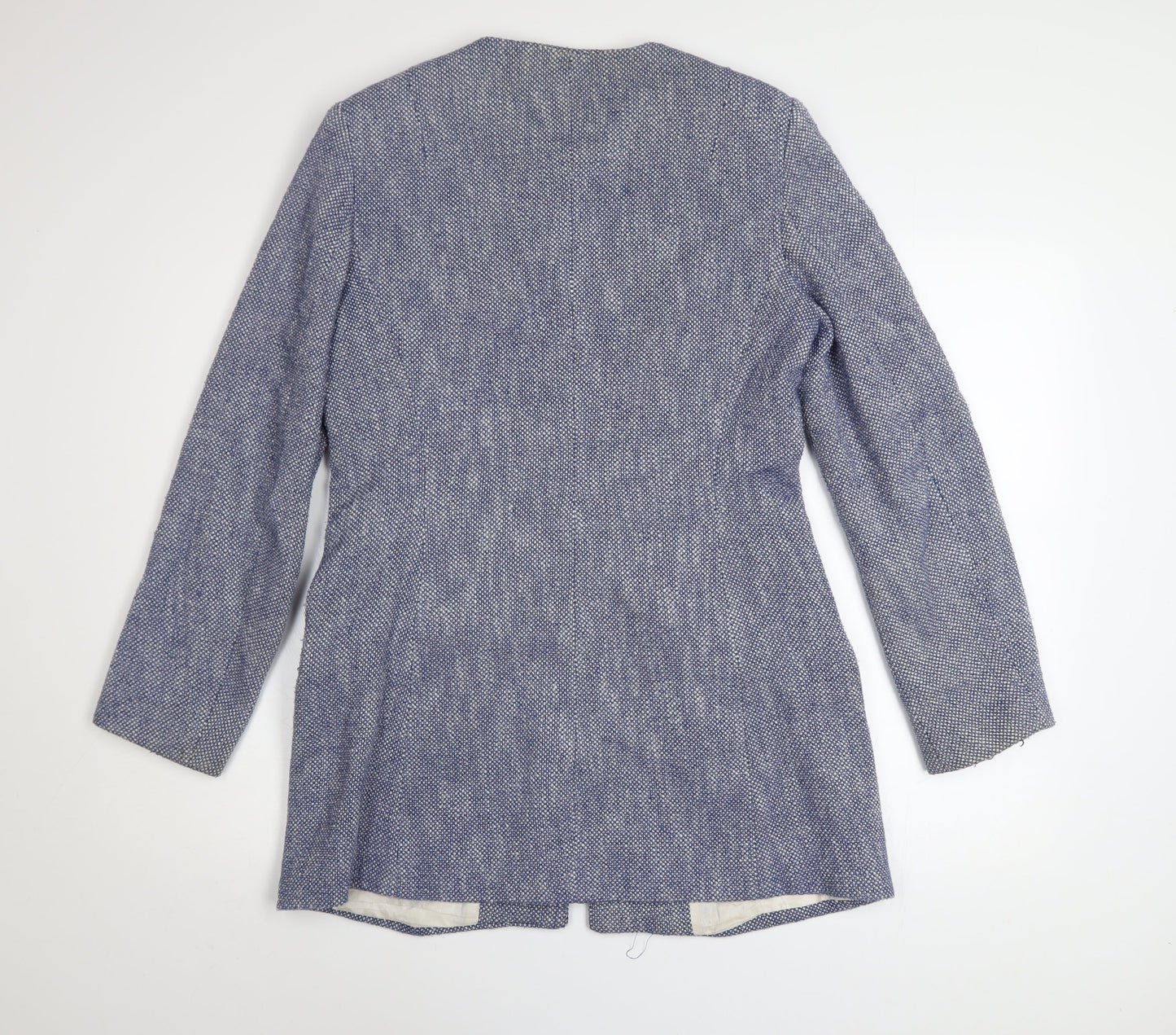 Womens UK Size 14 Zara Blue Overcoat