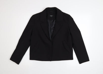 Next Womens Black Blazer Jacket Size 6 Regular Single Breasted