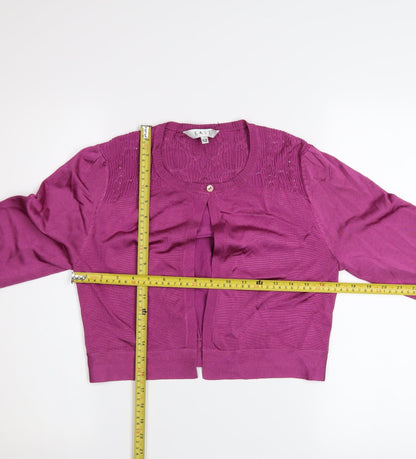EAST Women’s Purple Long Sleeve Knit Cardigan Size 12