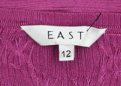 EAST Women’s Purple Long Sleeve Knit Cardigan Size 12