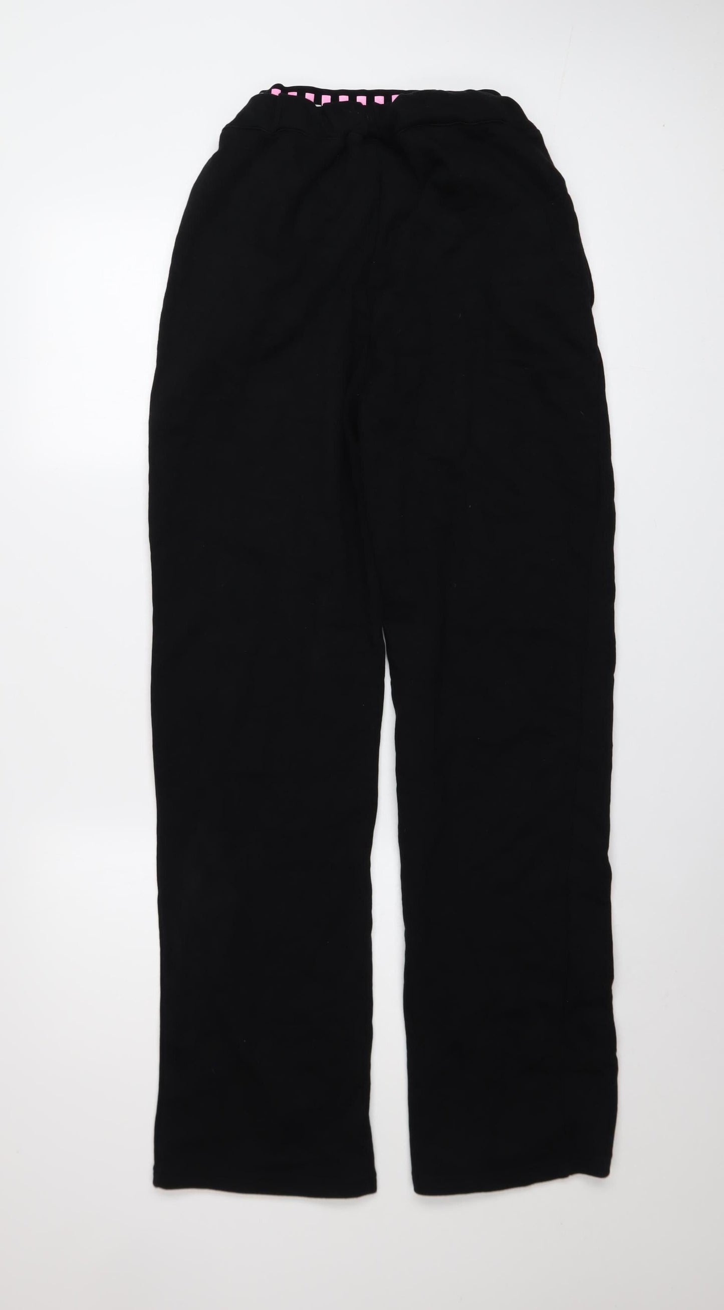 Womens UK Size 8 ellesse Regular Fit Jogger Black Trousers