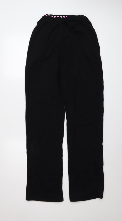 Womens UK Size 8 ellesse Regular Fit Jogger Black Trousers