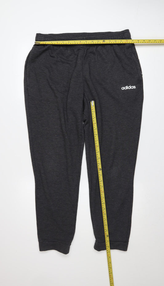 Adidas Men Black Jogger Sweatpants Size M Elastic Waist