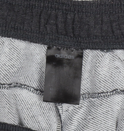 Adidas Men Black Jogger Sweatpants Size M Elastic Waist