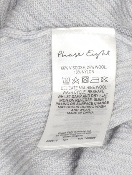 Womens UK Size M Phase Eight Grey Pullover Jumper