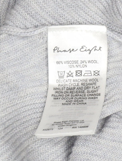 Womens UK Size M Phase Eight Grey Pullover Jumper