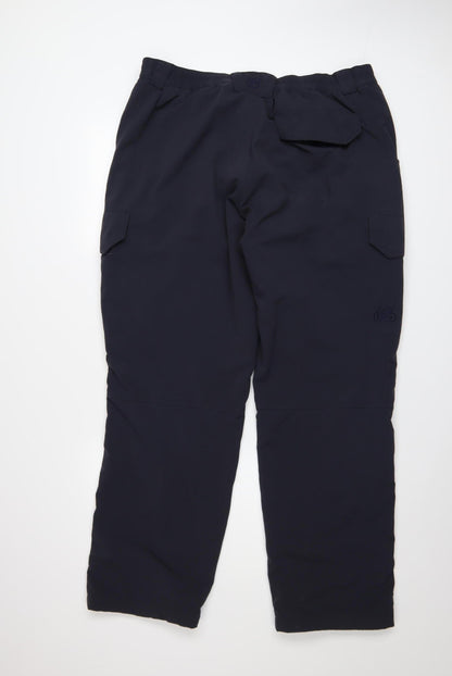 Mens UK Size L Rohan Regular Fit Cargo Blue Trousers