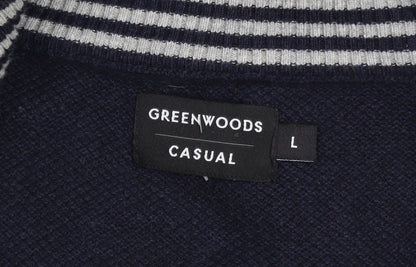 Mens UK Size L Greenwoods Blue Basic Jacket