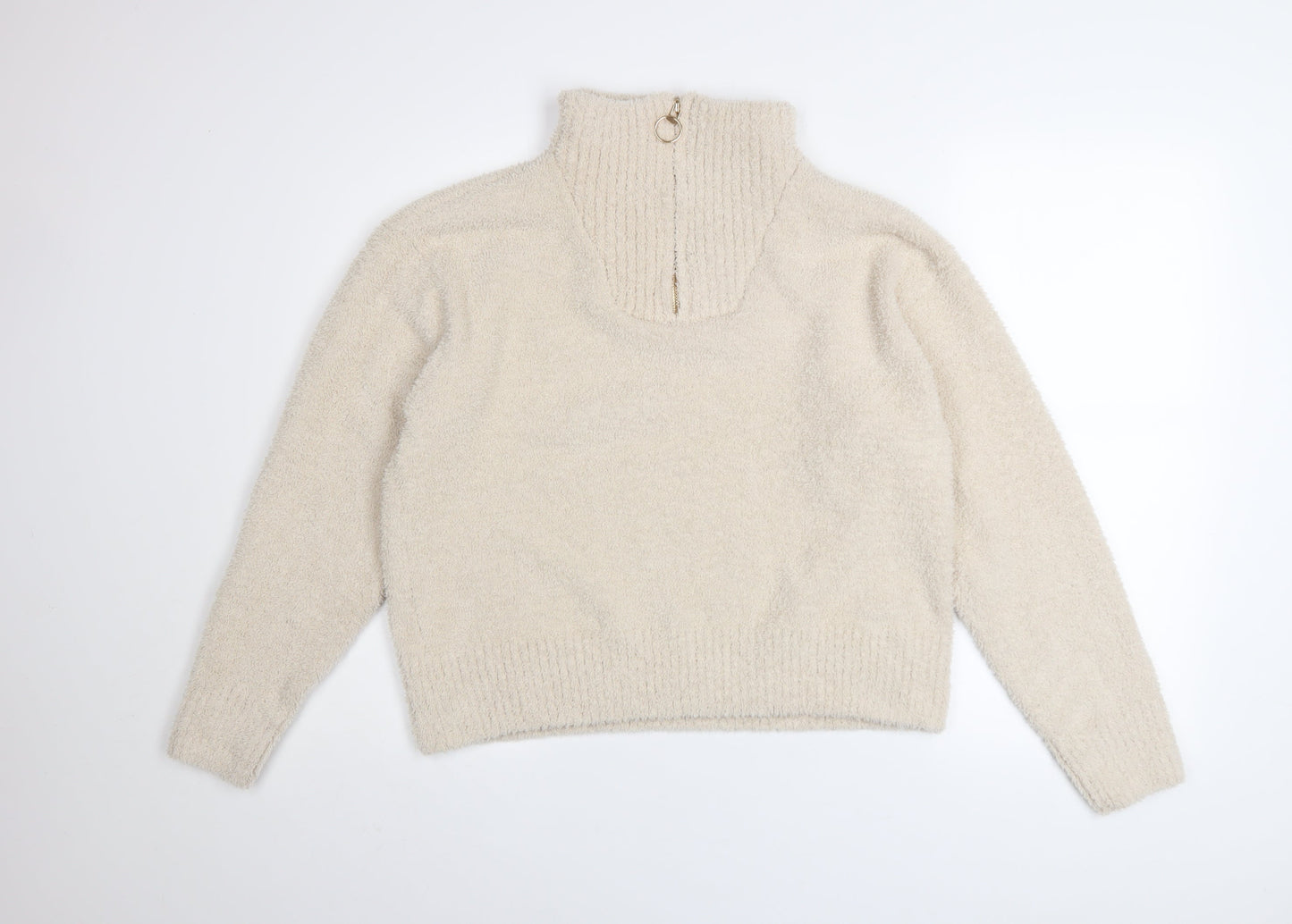 Womens UK Size 16 Roman Beige Pullover Sweatshirt