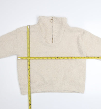 Womens UK Size 16 Roman Beige Pullover Sweatshirt