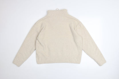 Womens UK Size 16 Roman Beige Pullover Sweatshirt