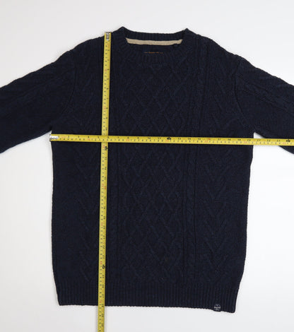 Womens UK Size M Weird Fish Blue Pullover Jumper