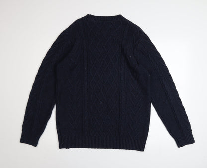 Womens UK Size M Weird Fish Blue Pullover Jumper
