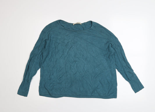 Womens UK Size S Oasis Blue Pullover Jumper
