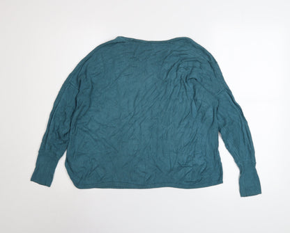 Womens UK Size S Oasis Blue Pullover Jumper