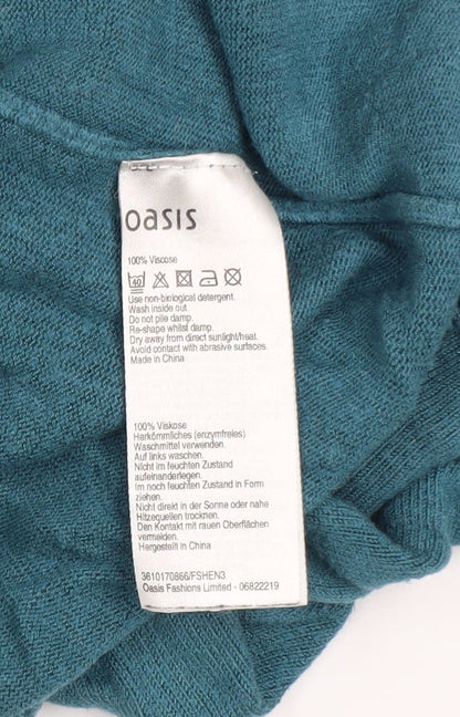 Womens UK Size S Oasis Blue Pullover Jumper