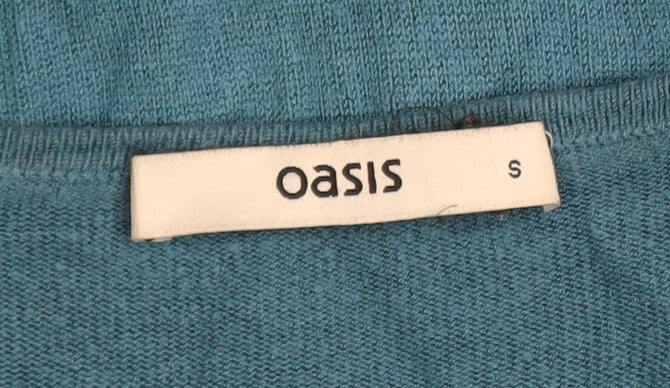 Womens UK Size S Oasis Blue Pullover Jumper