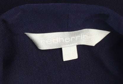 Red Herring Women's Blue Size 16 Classic Polyester Blazer
