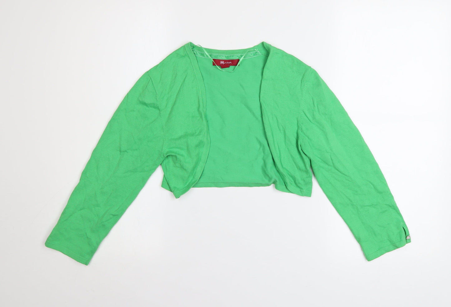 Womens UK Size 12 Monsoon Green Shrug Jumper