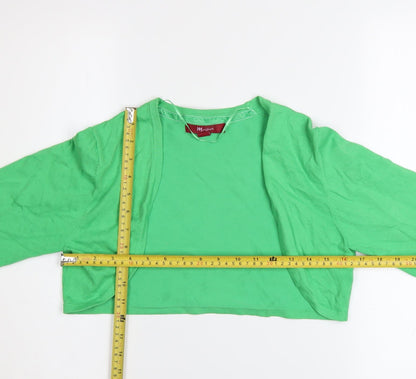 Womens UK Size 12 Monsoon Green Shrug Jumper