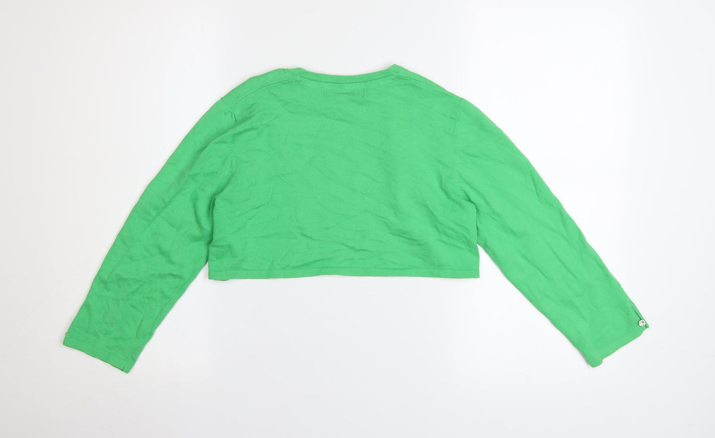 Womens UK Size 12 Monsoon Green Shrug Jumper