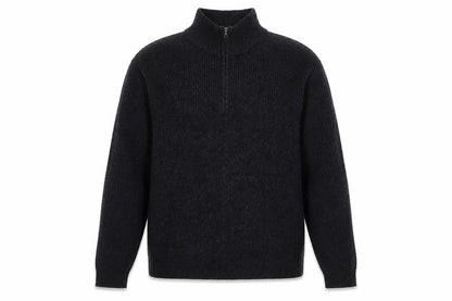 Mens UK Size M Uniqlo Black 1/2 Zip Jumper
