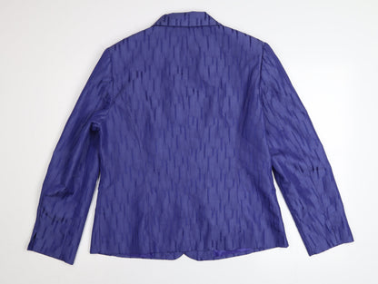 Oscar B Edition Women's Purple Blazer Size 16 Classic Formal Jacket