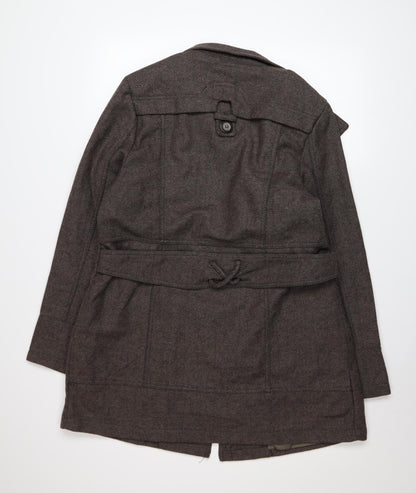 Womens UK Size 14 Lee Cooper Brown Pea Coat