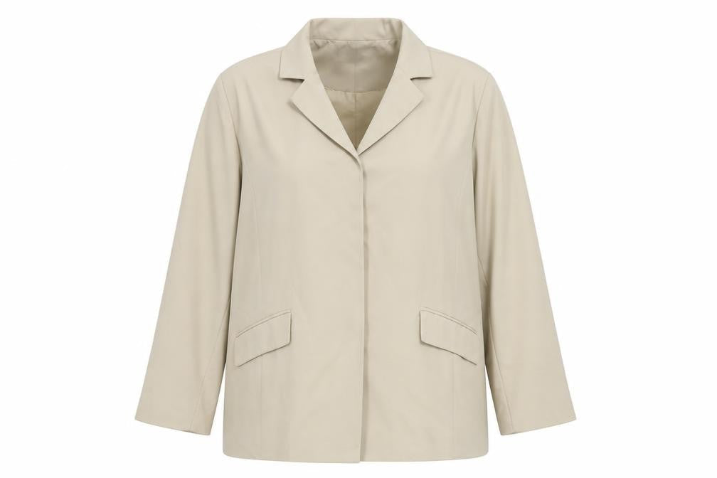 Liz Claiborne Women Beige Size 22 Classic Lined Blazer Jacket