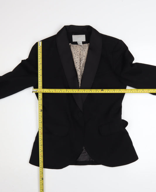 Womens UK Size 8 H&M Regular Black Blazer