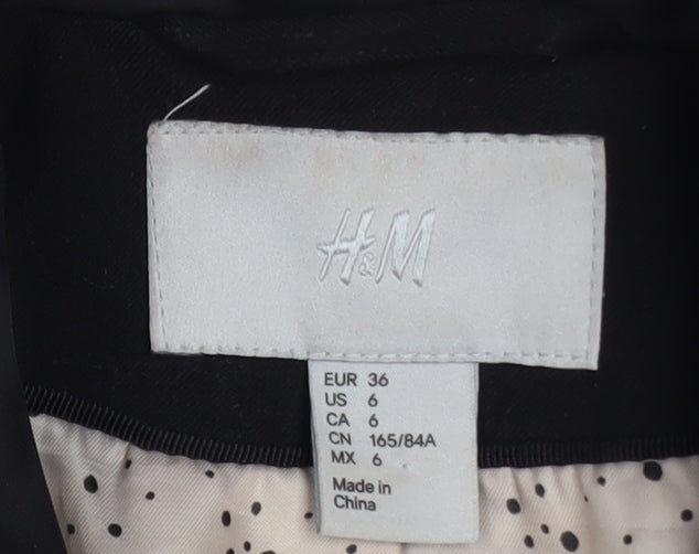 Womens UK Size 8 H&M Regular Black Blazer