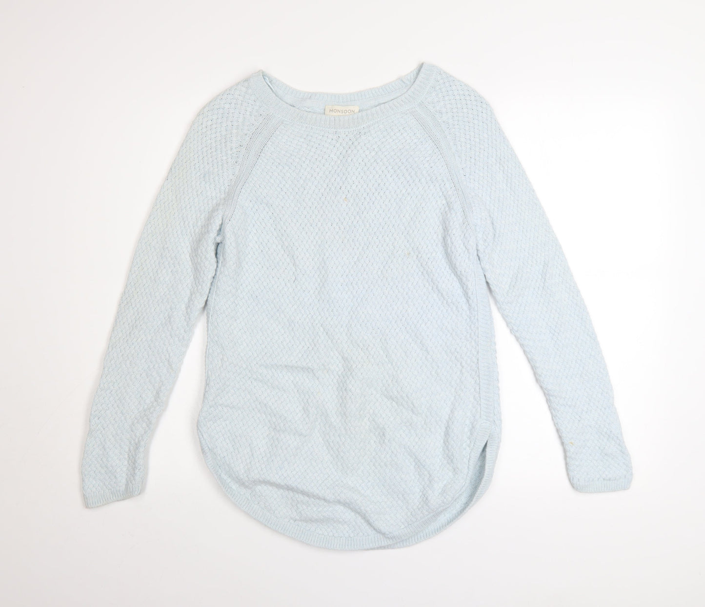 Womens UK Size M Monsoon Blue Pullover Jumper