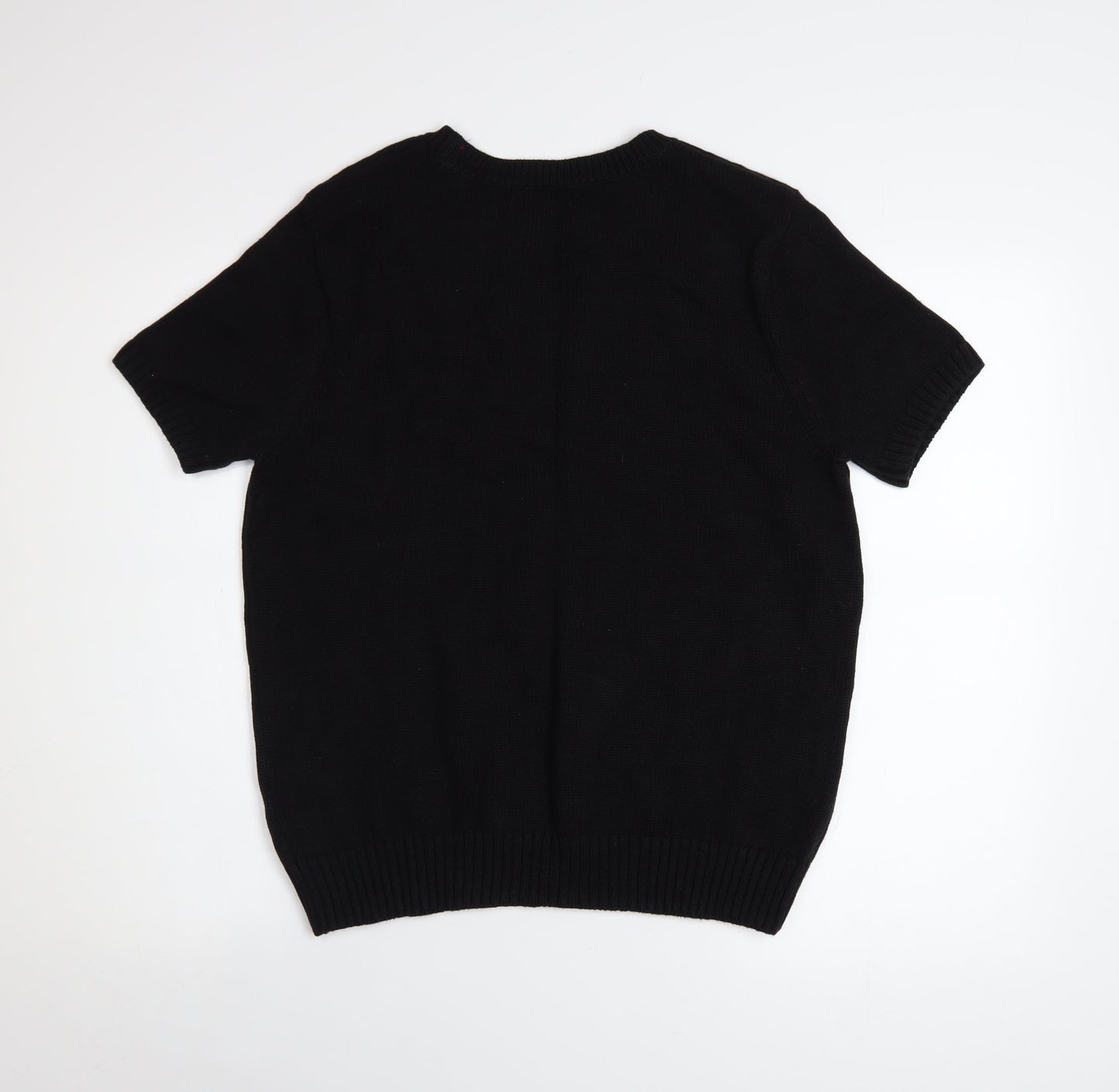 Womens UK Size 16 Marks and Spencer Black Basic T-Shirt