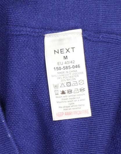 Womens UK Size M NEXT Blue Pullover Hoodie