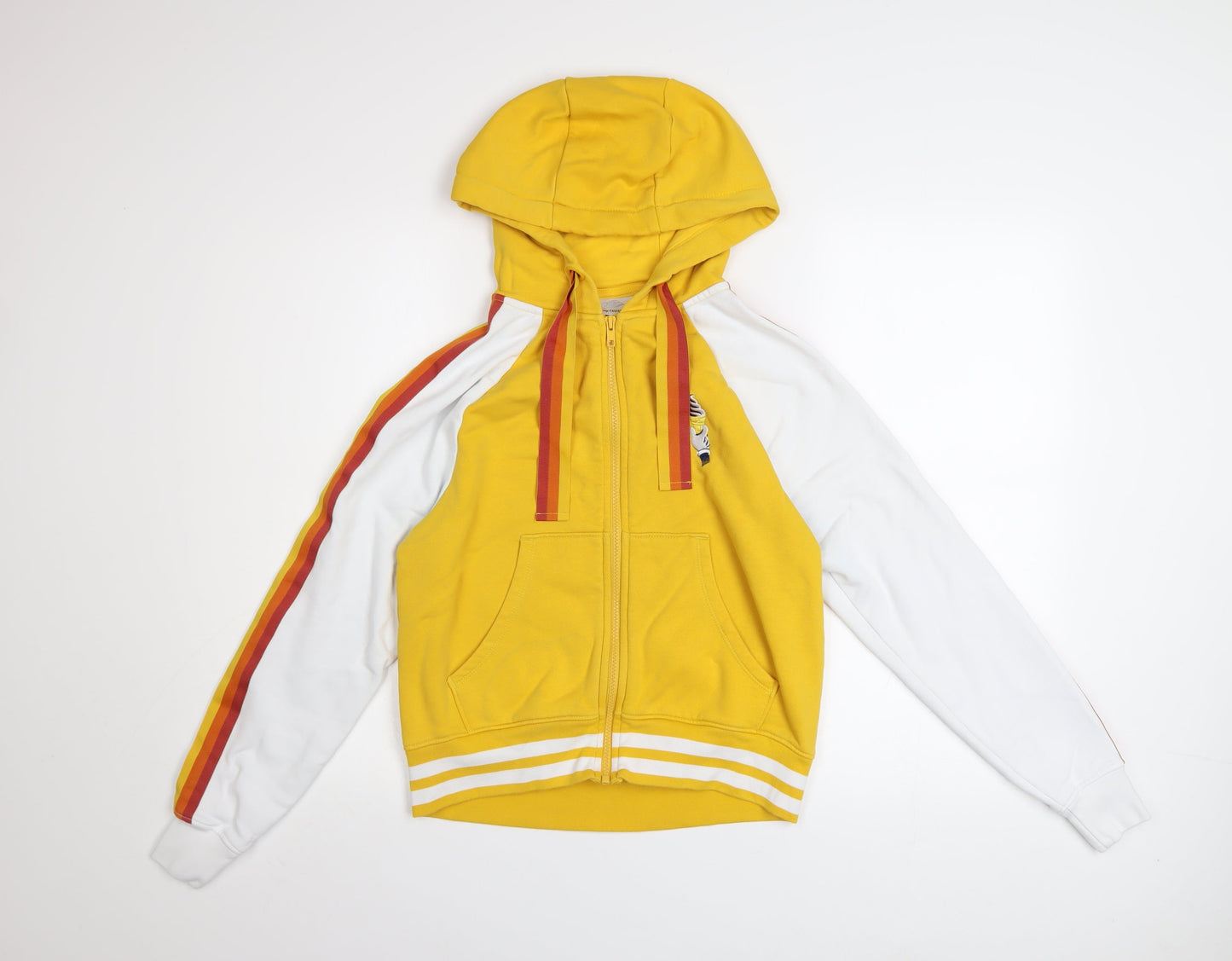 Womens UK Size XS Disney Cruise Line Yellow Full Zip Hoodie