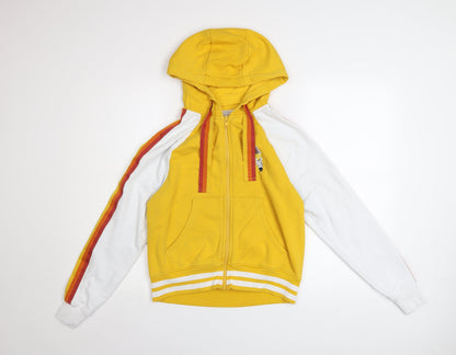 Womens UK Size XS Disney Cruise Line Yellow Full Zip Hoodie