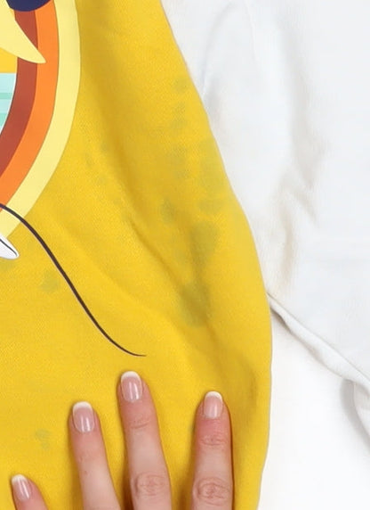 Womens UK Size XS Disney Cruise Line Yellow Full Zip Hoodie