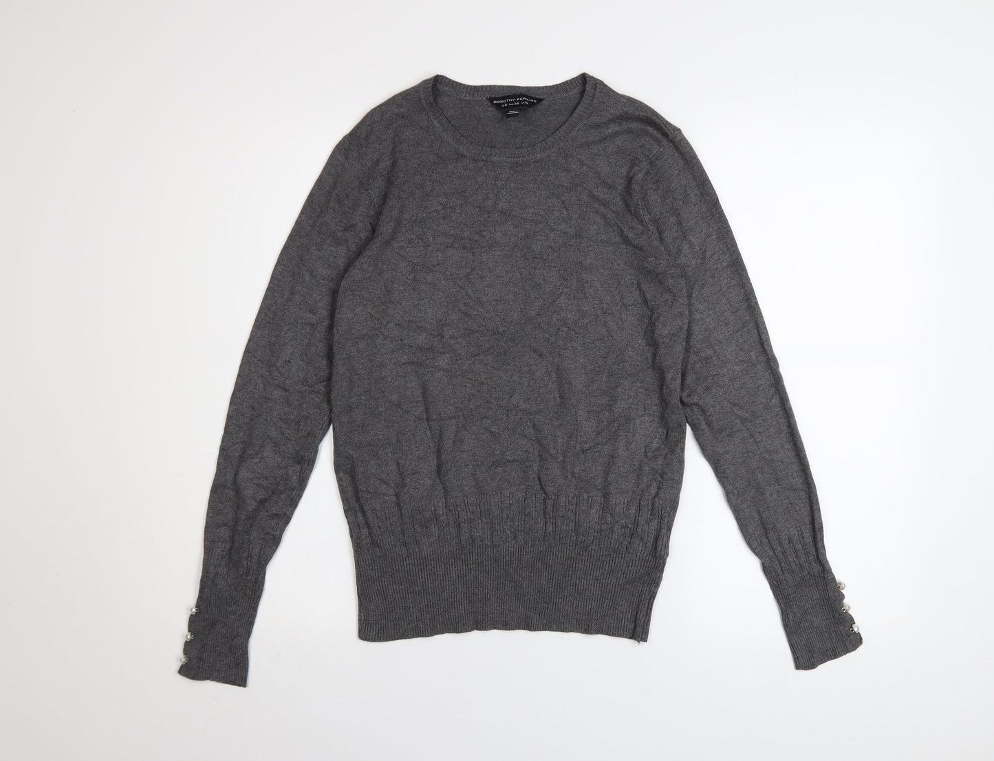 Womens UK Size 10 Dorothy Perkins Grey Pullover Jumper